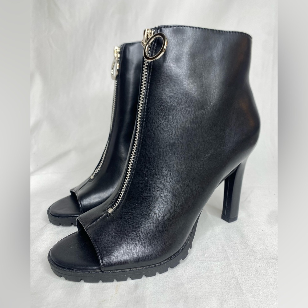 Bar III Dillan P Womens Faux Leather Ankle Booties Black Size 7.5M New - Picture 6 of 13